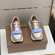  Burberry Ramsey Pale Blue Soft Fawn Sneaker - 4