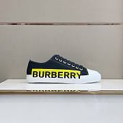 Burberry Gabardine Logo Print Black Yellow - 2