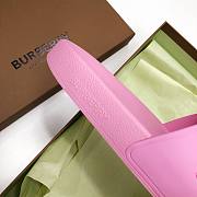 Burberry Embossed Logo Slides Pink Red - 3