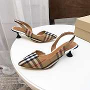 Burberry Vintage Check Slingback Pumps - 5