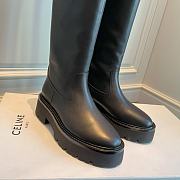 	 Celine Buckled High Boot In Calfskin Black - 2