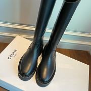 	 Celine Buckled High Boot In Calfskin Black - 4