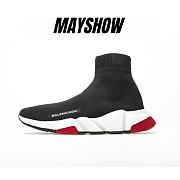 	 Balenciaga Speed Trainer Black Red - 530351 W05G0 1000 - 1