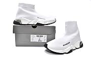 Balenciaga Speed Trainer Clear Sole White - 517319 W07U0 1005 - 2