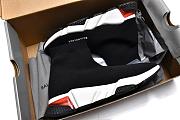 Balenciaga Speed Trainer Clearsole Black Red - 517319W07U01003 - 2