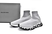 Balenciaga Graffiti Speed Gray - 605972W05GE1391 - 2