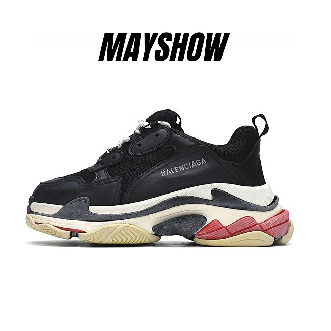 Balenciaga Triple S Black White Red (2018 Reissue) - 533882W09O11000 - 1