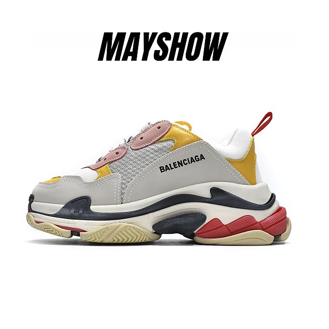 Balenciaga Triple S Cream Yellow Red -  517335 W09O 59035/ 524038W09O59035 - 1