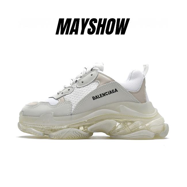 Balenciaga Triple S White Clear Sole - 544351W09E19000 - 1