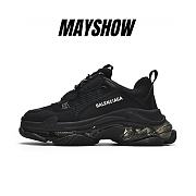 Balenciaga Triple S Clear Sole Black - 541624W2FB11000 - 1