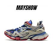 Balenciaga Track.2 Beige Blue Red - 568615 W2GN2 8570 - 1