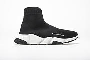 Balenciaga Speed Trainer Black White - 530349 W05G9 1000 - 4