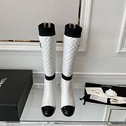 	 Chanel White 2 in 1 Winter Boots - 2