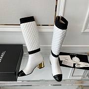 	 Chanel White 2 in 1 Winter Boots - 5