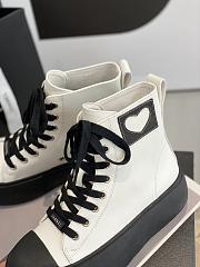 Chanel Heart WhiteLeather Sneakers - 2