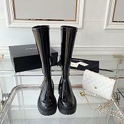 Chanel Black Patent Leather High Boots - 4