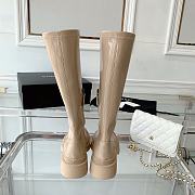 Chanel Beige Patent Leather High Boots - 2