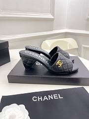 Chanel Black Lambskin Mules - 3