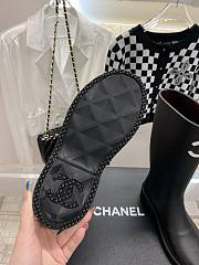 Chanel Black Caoutchouc High Boots - 3