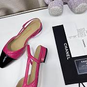 Chanel Pink Quilted Lambskin Slingback Flats - 2