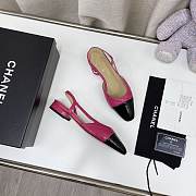 Chanel Pink Quilted Lambskin Slingback Flats - 3