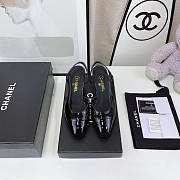 Chanel Black Patent Slingback Pumps - 4