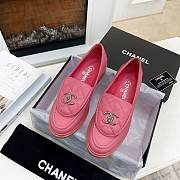 Chanel Quilted Tab Loafers Pink Leather - G36646 X01000 ND357 - 3