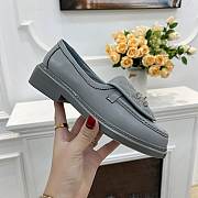 Chanel Quilted Tab Loafers Grey Leather - G36646 X01000 ND354 - 4