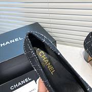 	 Chanel Black Tweed Black Toe Pumps - 2