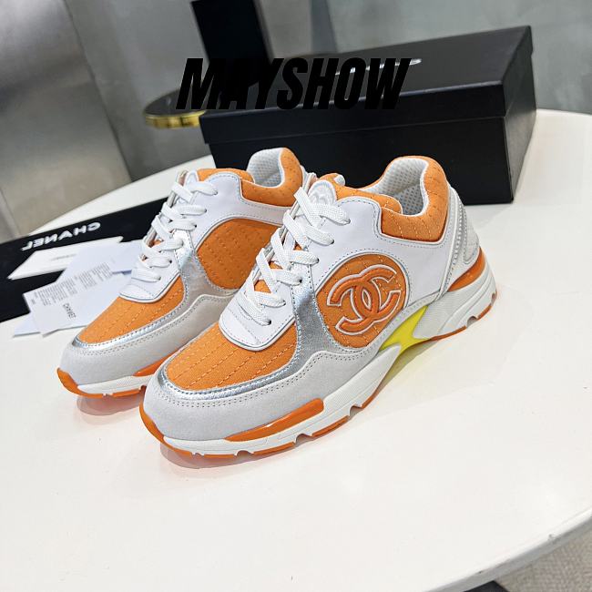 Chanel Low Top Trainer CC Orange - 1