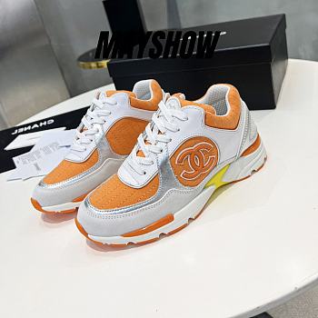 Chanel Low Top Trainer CC Orange