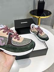 Chanel Low Top Trainer Multicolor Yellow Pink Brown Green - 3