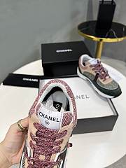 Chanel Low Top Trainer Multicolor Yellow Pink Brown Green - 4