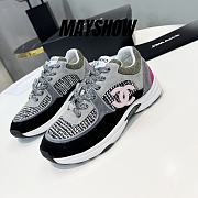 Chanel Low Top Trainer Pink Grey Black - 1