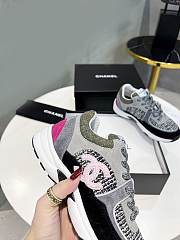 Chanel Low Top Trainer Pink Grey Black - 2