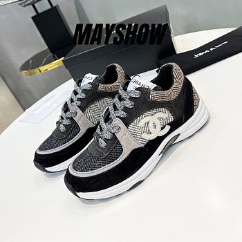 Chanel Low Top Trainer Black Brown Ivory