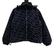 	 Alexander Wang Washed Black Denim Down Jacket H10001112 - 1