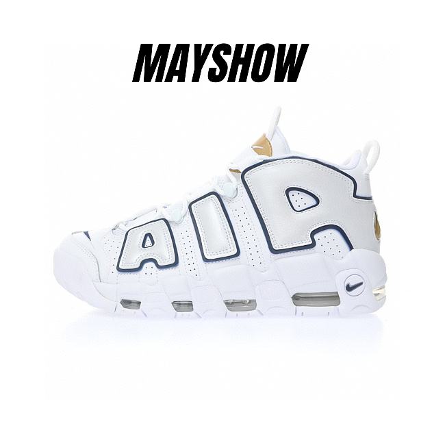 Nike Air More Uptempo White Midnight Navy - 415082-109 - 1