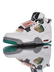 Air Jordan 4 Retro Lucid Green Rasta - AQ9129-100  - 4