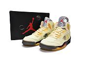 Air Jordan 5 Retro OFF-WHITE Sail - DH8565-100 - 3