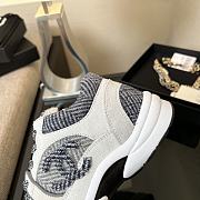 Chanel Low Top Trainer CC Ivory Grey White - 2