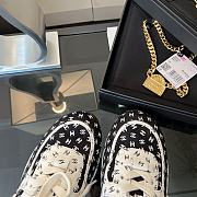 Chanel Suede Trainer Printed CC Black - 4