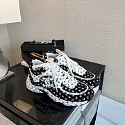 Chanel Suede Trainer Printed CC Black - 5