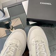 Chanel High Top Sneaker All White  - 4