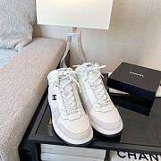 Chanel High Top Sneaker All White  - 5