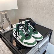 	 Chanel High Top Sneaker White Green - 4