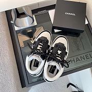 	 Chanel High Top Sneaker White Black  - 3