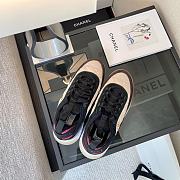 Chanel Low Top Trainer Brown Pink Green - 5