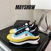 Chanel Low Top Trainer Yellow Blue - 1