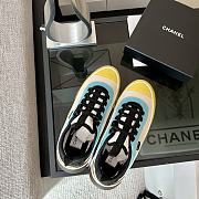 Chanel Low Top Trainer Yellow Blue - 5